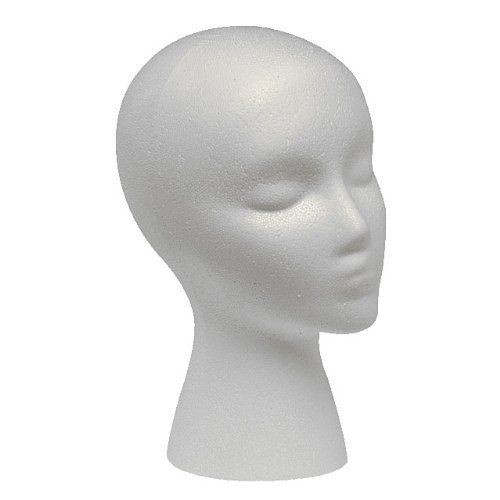 styrofoam head wig head mannequin wig stand with face time