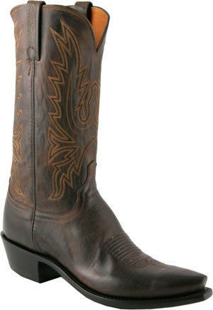 Mens 1883 by Lucchese Western Boots N1556 5 4 Chocolate Mad Dog Goat 