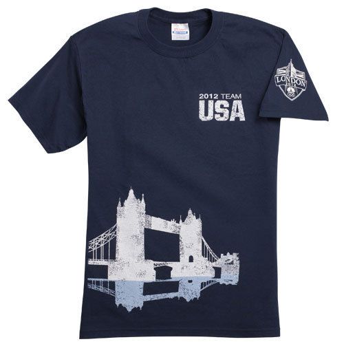 2012 Summer Olympics London Bridge Team USA T Shirt Worldwide Shipping 