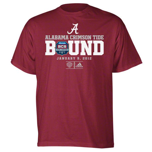 Alabama Crimson Tide 2011 BCS National Championship Game Bound T Shirt 
