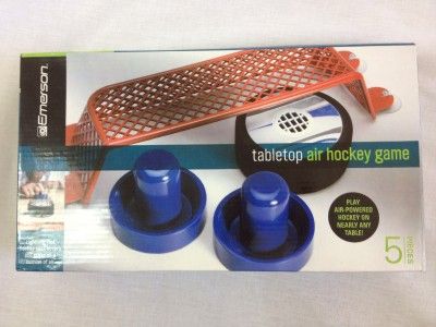 EMERSON TABLETOP AIR HOCKEY GAME PLAY AIR HOCKEY ON NEARLY ANY TABLE 