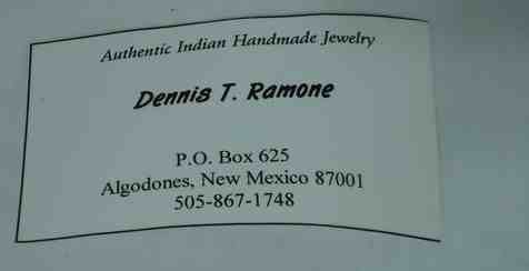 Native American Lapis Sterling Silver Neckace Earrings Signed Dennis 