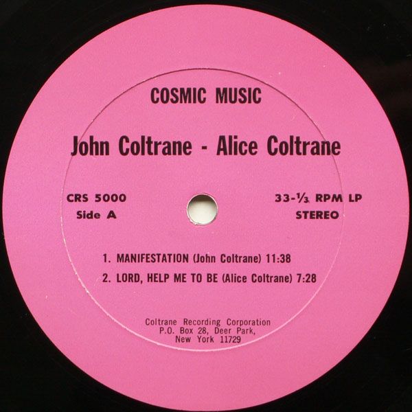 John Coltrane Cosmic Music Private Press LP Alice Coltrane Near Mint 