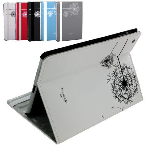 PU Leather Case Smart Cover Stand Dandelion for Apple iPad 2 iPad 3 
