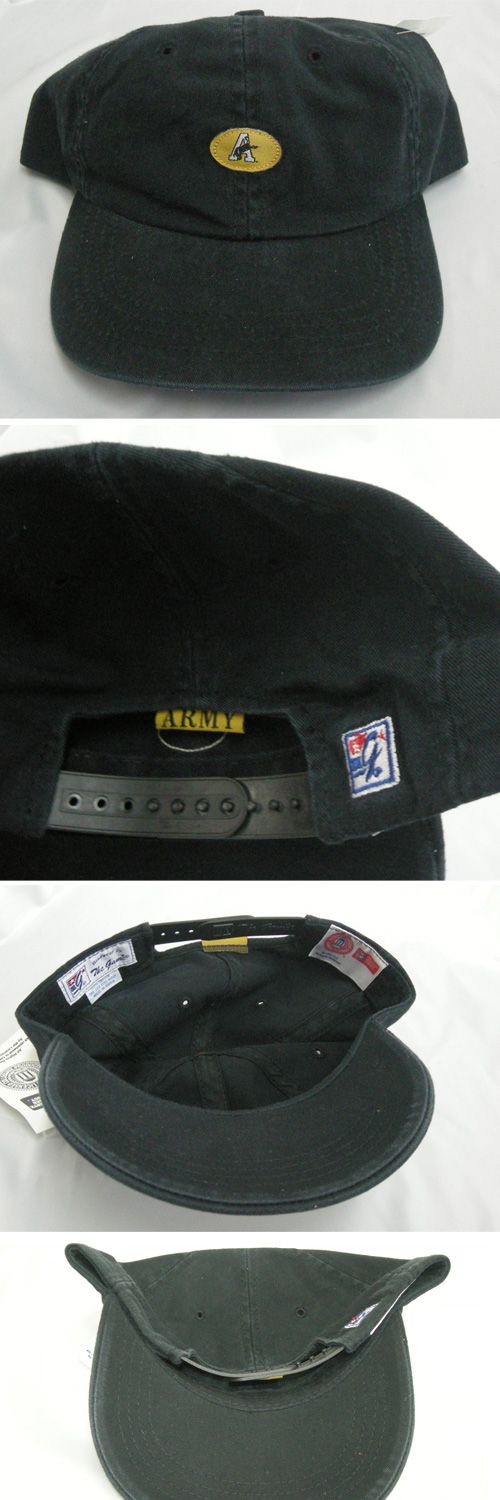 New Army Black Knights Vintage Snapback Cap Hat 1998 Deadstock