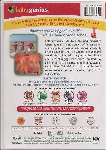 Baby Genius Four Seasons DVD Bonus CD New 796019645195