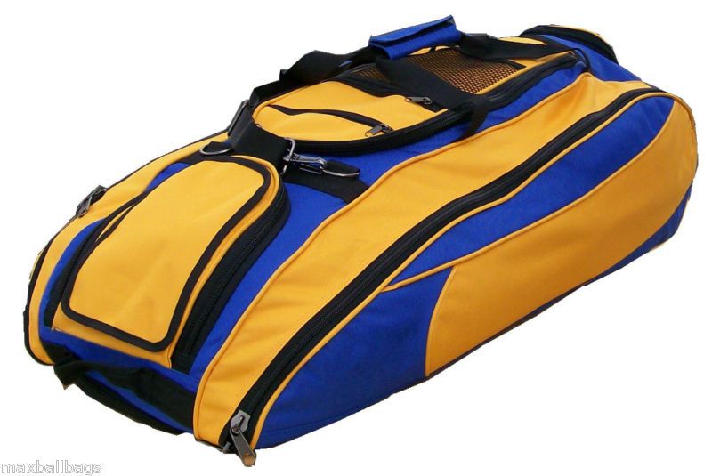 Royal Athletic Gold Softball Bat Equipment Roller Bag