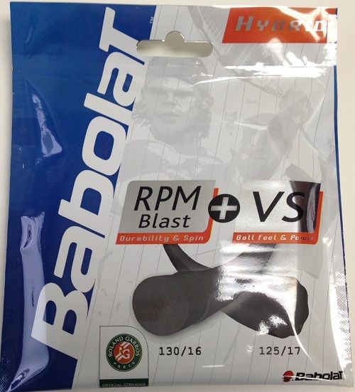 BABOLAT RPM BLAST 17 + VS NATURAL GUT 16   hybrid string set 