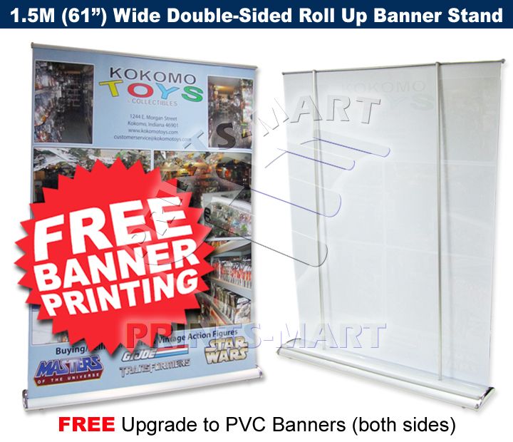 Trade Show Booth 1 5M Roll Up Banner Stand Free Banners