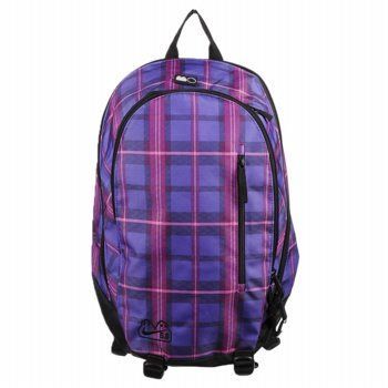Nike Womens Jrs Purple Pink Plaid Solo Backpack New $50