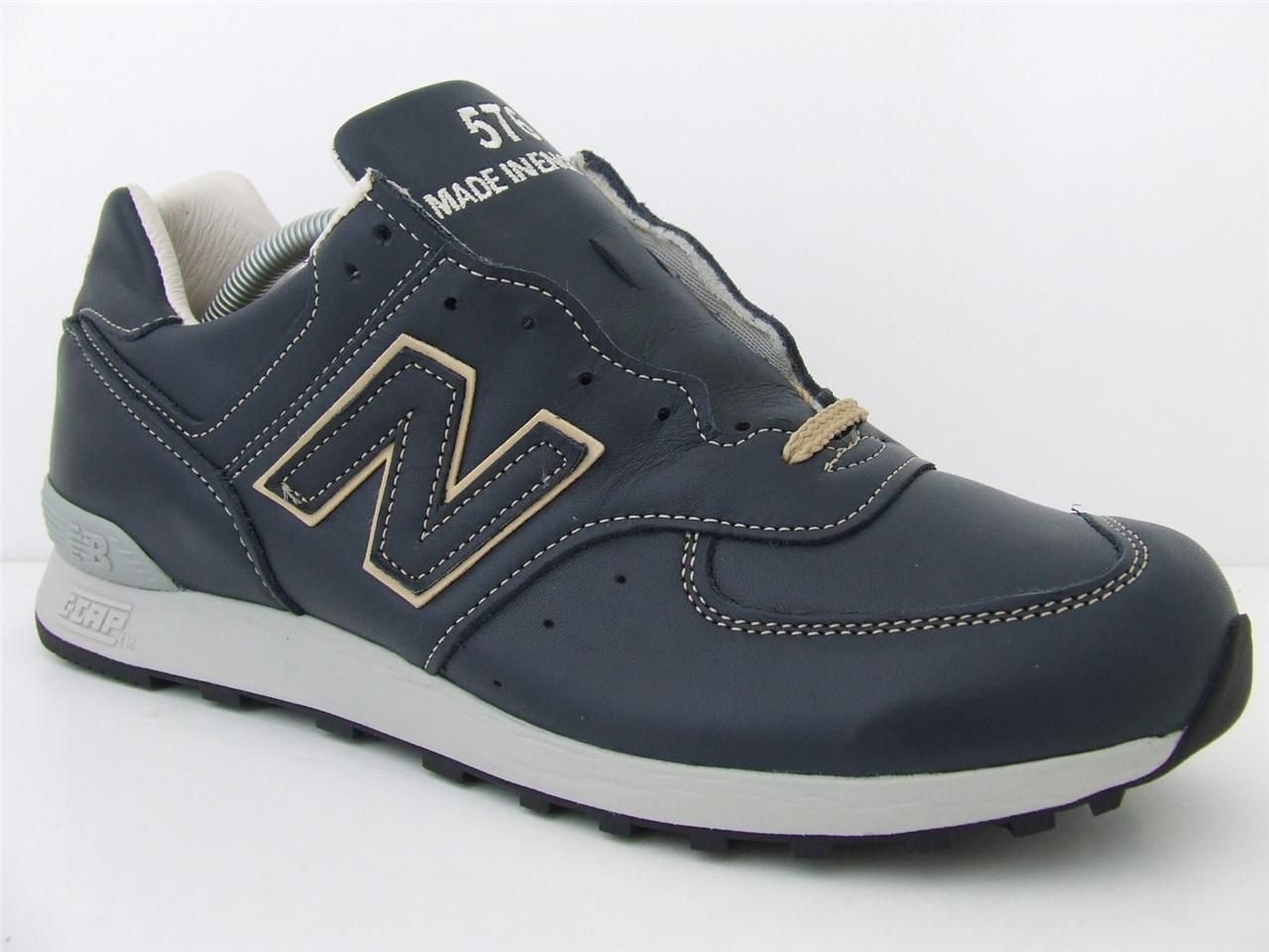 Mens New Balance Trainers 576 Shi Navy Leather Deadstock Sneakers Made 