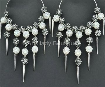 New Stunning Basketball Wives 24 Beads Bling Hoop Earrings Uniquely 