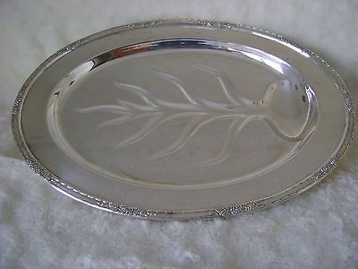 Silver Plated Meat Platter International Silver Company Camille 6010