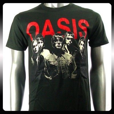 oasis alternative rock band music punk t shirt sz l
