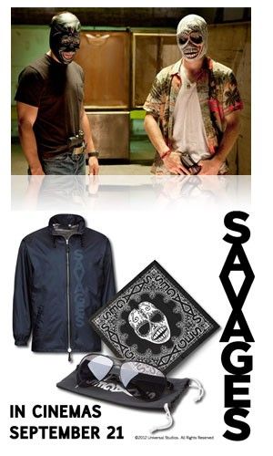 Pair Of SAVAGES Sunglasses With Case & A SAVAGES Bandanna.