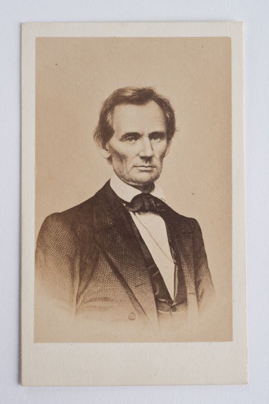 CDV Carte De Visite Photograph President Abraham Lincoln American 