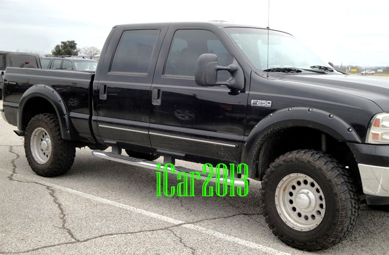  Bolt Style Fender Flares 99 07 Ford F250 F350 Textured Finish