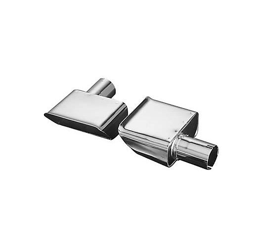   exhaust tips stainless steel polished set of 2 2 in inlet diameter 3