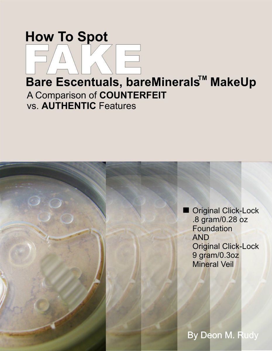   to Spot Fake Bare Escentuals Foundation Mineral V bareMinerals