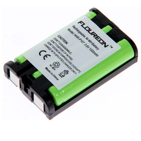 floureon ni mh cordless phone batteries for panasonic hhr p107