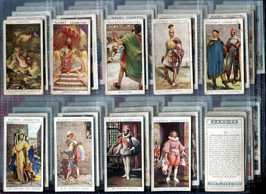 Tobacco Card Set John Player Dandies Antique Costumes Clothing 1932 