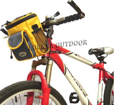 Cycling Bicycle Bike Handlebar Basket Carrier Bag Pack