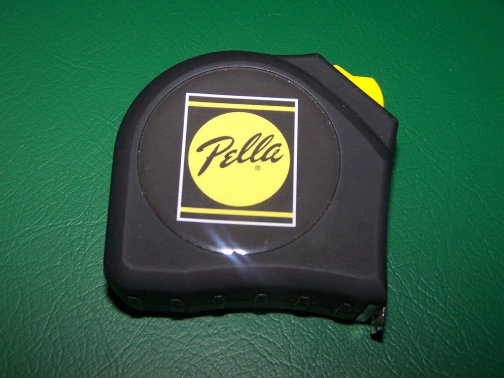 PELLA WINDOWS TAPE MEASURE 16 NEW WITHOUT BOX BLACK WITH LOGO