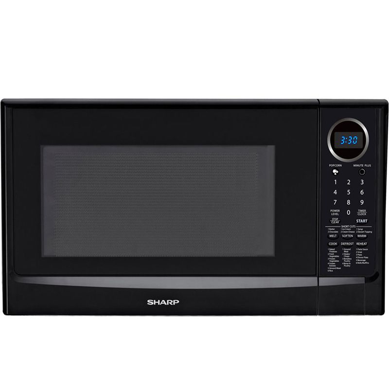 Sharp 1100 Watt Countertop Microwave Oven, Black Digital Cooker w 