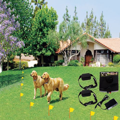 New Underground Electric Shock Collar Pet Fence for 2 Dogs