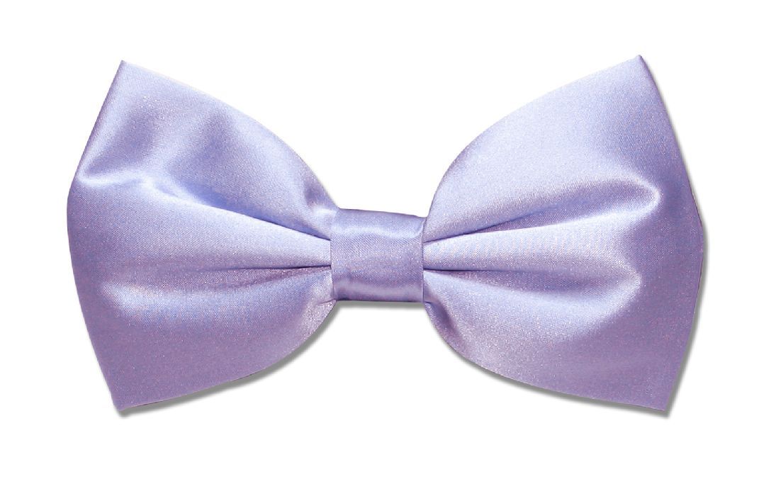 SILK BOWTIE Solid LILAC Purple Color Mens Bow Tie for Tuxedo or Suit