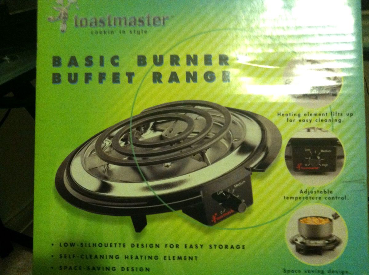   Single Burner Hot Plate Portable Cook Top Drip Pan Range Buffet