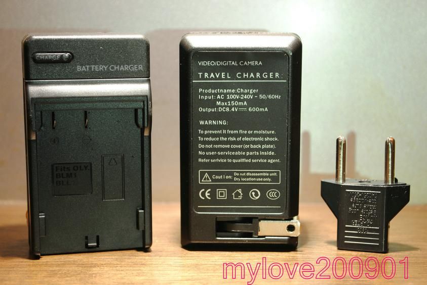 100 New PS BLM1 BLM 1 PS BLM5 BLM 5 Battery Charger for Olympus C 5060 