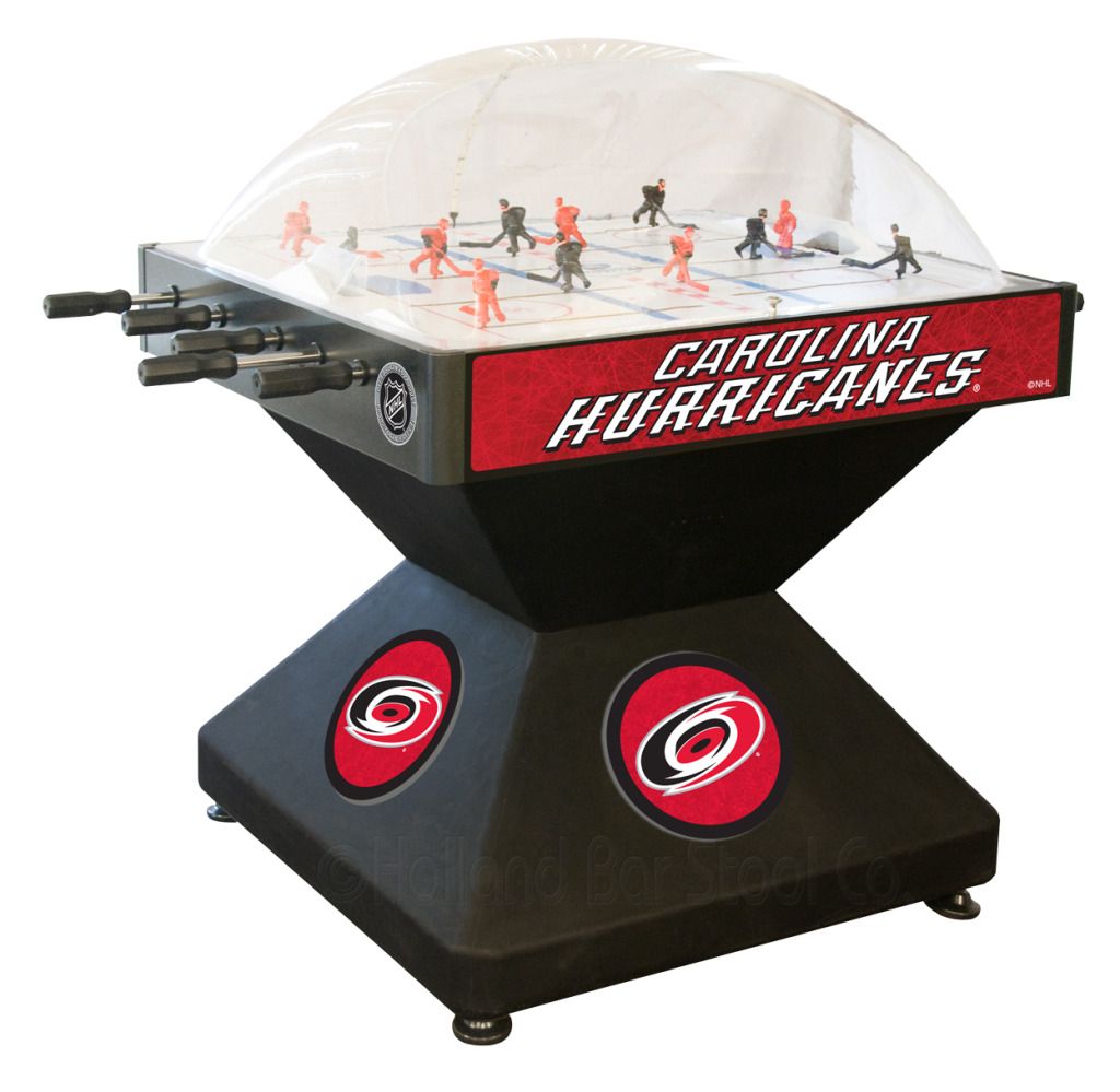 Carolina Hurricanes Dome Bubble Hockey Table Game by Holland Bar Stool 