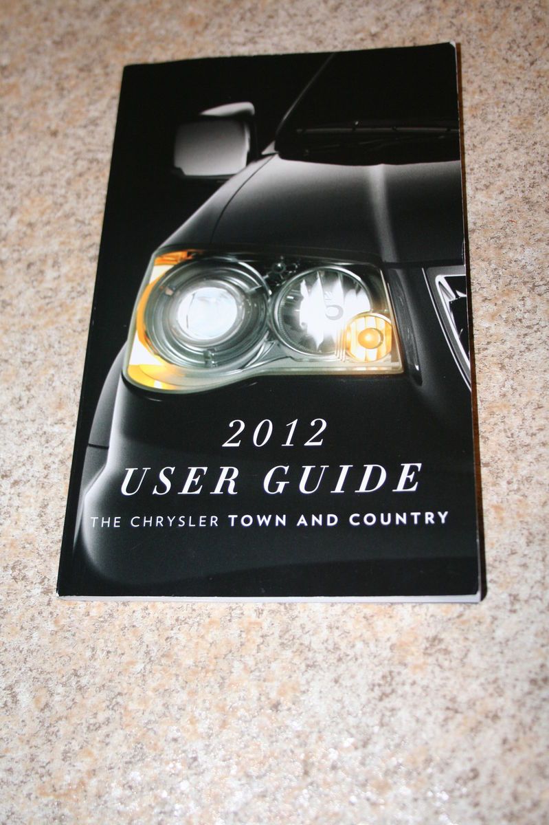 2012 12 Chrysler Town and Country User Guide