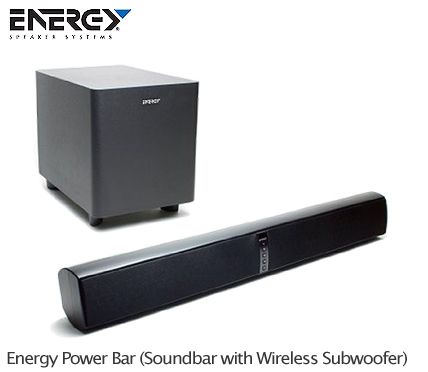 CLEARANCE Energy Power Bar Wireless 8 Subwoofer Learns Your TV Remote