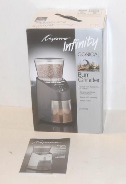 Capresso Infinity Conical Burr Grinder Black #560 Coffee Grinder