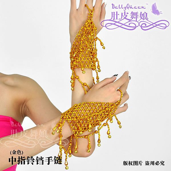 Belly Dance Belly Costume Accessory Bracelets 1 Pair Handmade 2 Colors