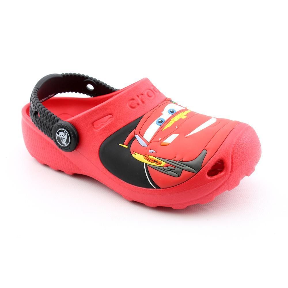 Crocs Cars 2 Custom Clog Toddler Boys Size 6 Red Synthetic Clogs Shoes