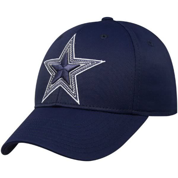 Dallas Cowboys Hat Cap Small / Medium Navy Blue STAR LOGO Flex Fit NFL