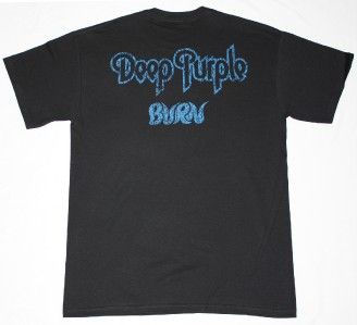 Deep Purple Burn Coverdale 1974 Hard Rock New Black T Shirt