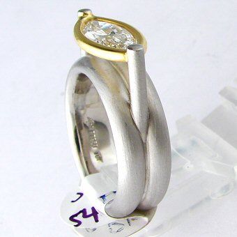 50 Ct Marquise Cut Diamond Ladies Ring in Platinum