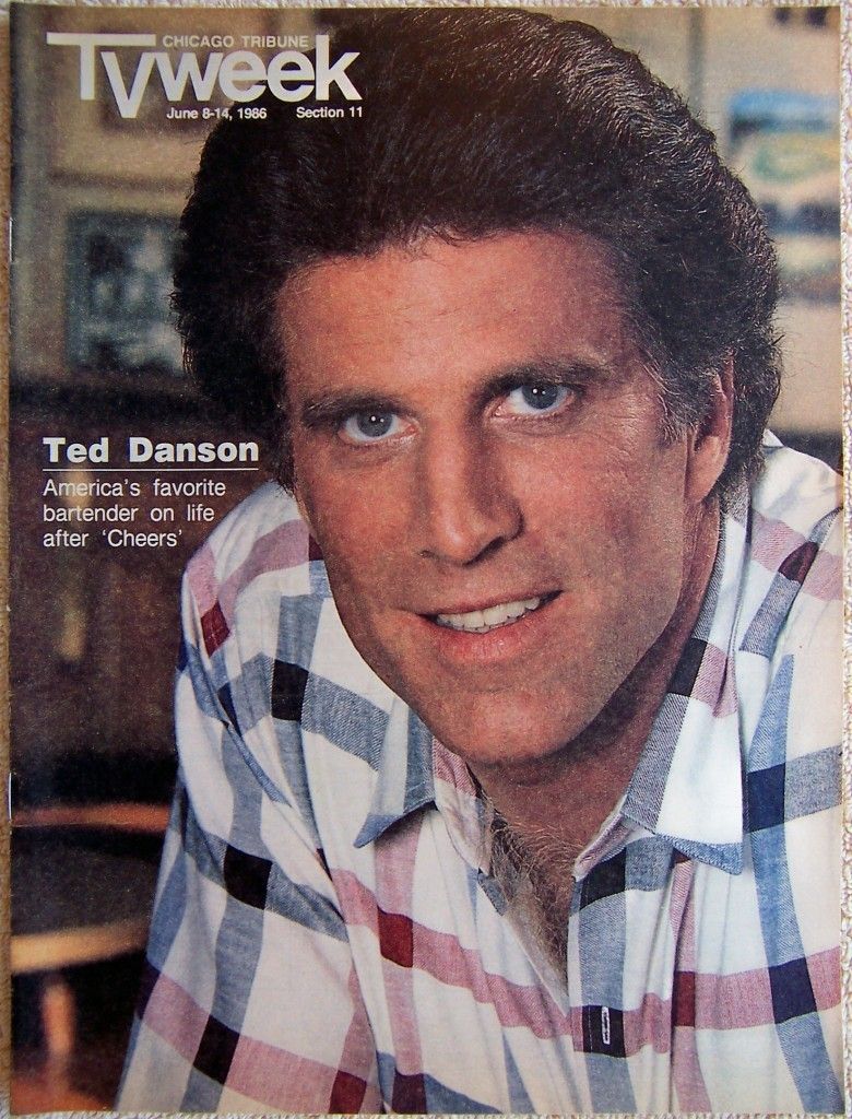 Ted Danson Cheers Chicago Tribune TV Week Guide June 8 1986