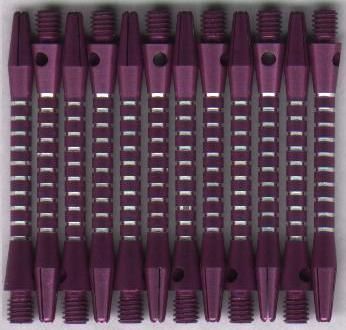 2in. 2ba Purple/Silver Aluminum Dart Shafts 3 per set