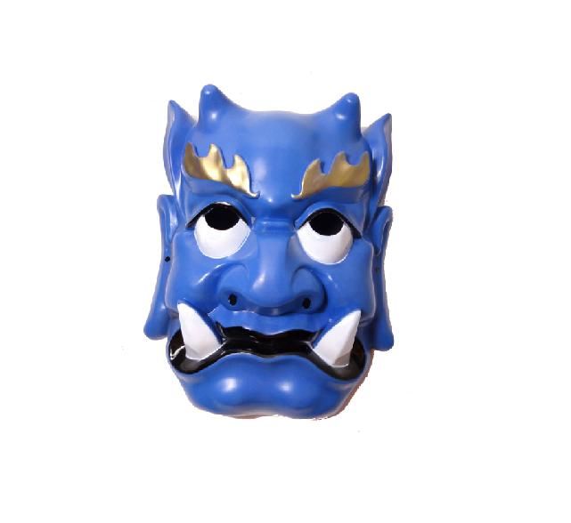 Blue Japanese Devil Demon Evil Costume Masquerade Christmas Halloween