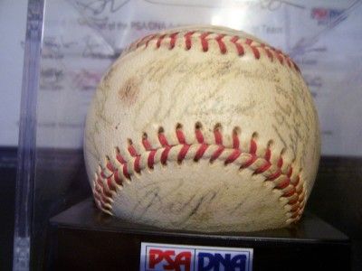 1968 Detroit Tigers World Series Autographed Ball PSA
