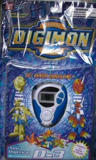 Digimon D 3 Digivice Version 1 0 White Blue Color Bandai