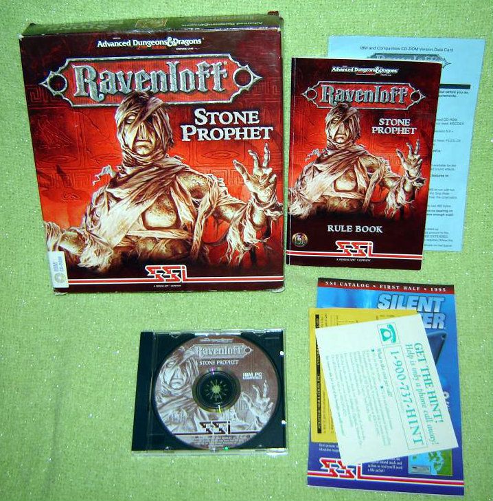 AD D Ravenloft STONE PROPHET Computer IBM DOS PC CD ROM Game Big Box