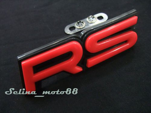 RS Honda Civic Yaris Front Grille Grill Badge Emblem 3D