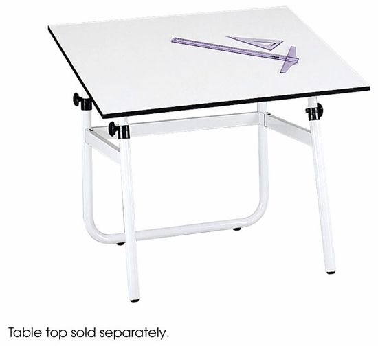 safco white horizon drawing table