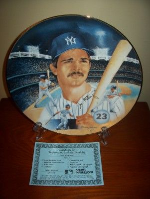 Don Mattingly New York Yankees Sports Impressions 11 Inch Plate